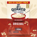 Quaker Oat So Simple Original Big Pack Porridge Sachets 20x27g