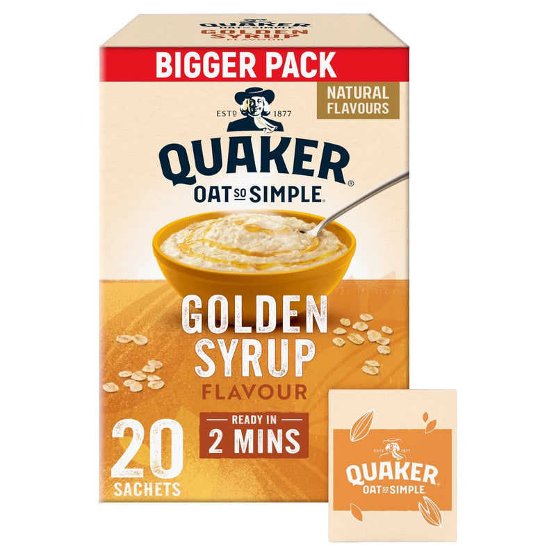 Quaker Oat So Simple Golden Syrup Porridge Sachets 20x36g