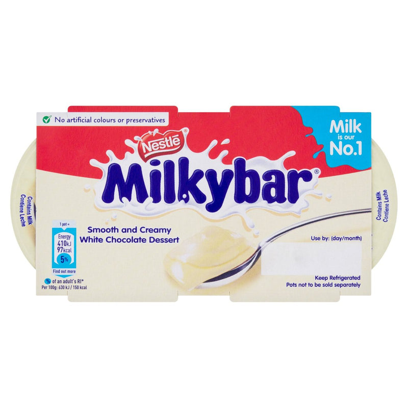 Milkybar White Chocolate Dessert 2x65g