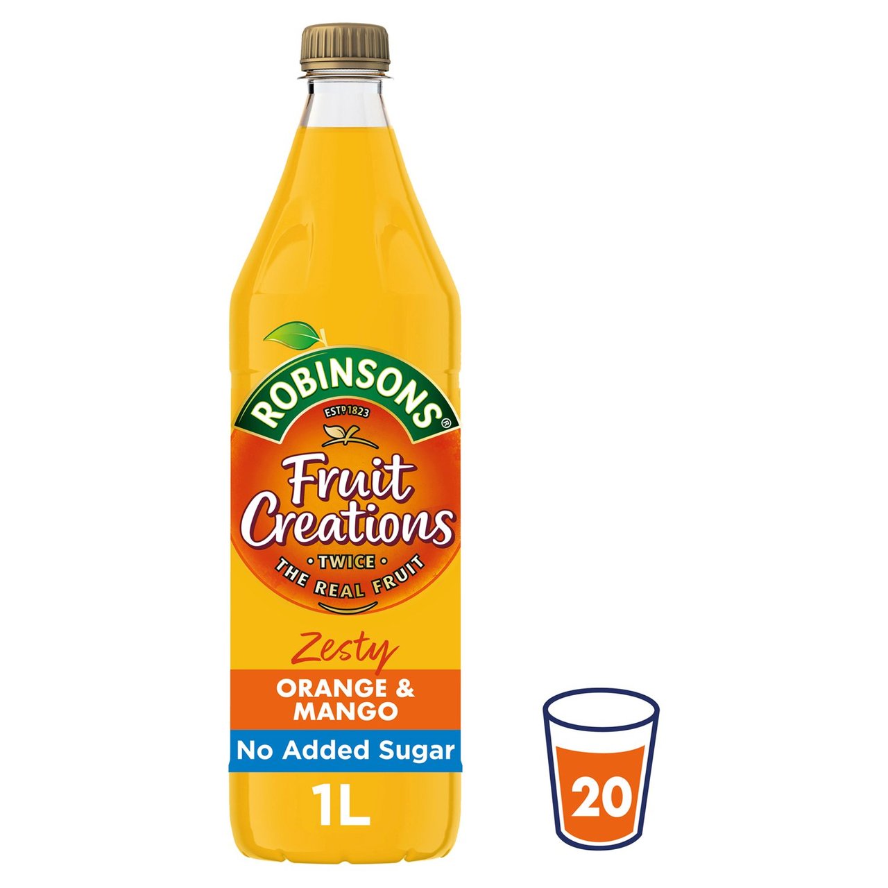 Robinsons Fruit Creations Zesty Orange & Mango Squash 1 litre - Moo Local