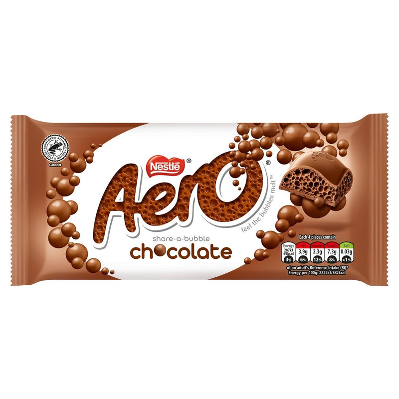 Aero Milk Chocolate Sharing Bar 90g