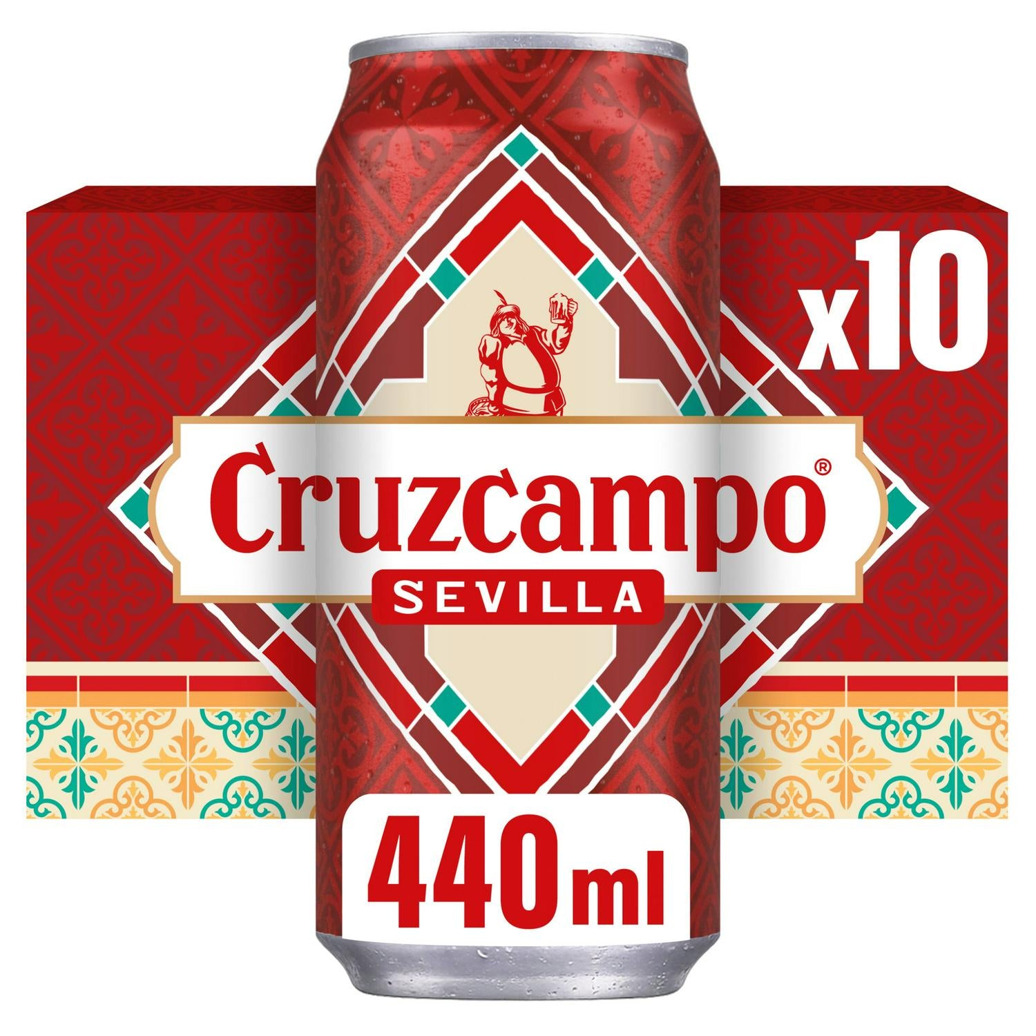 Cruzcampo Sevilla Lager Beer Can 10x440ml