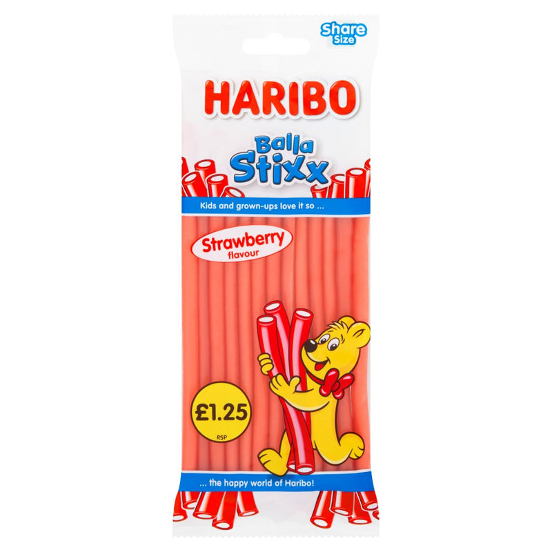 HARIBO Strawberry Balla Stixx Bag 140g