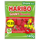 HARIBO Giant Strawbs Bag 140g