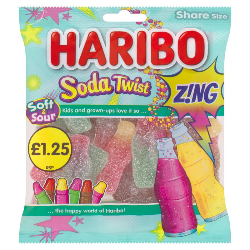 HARIBO Soda Twist Zing  Bag 140g