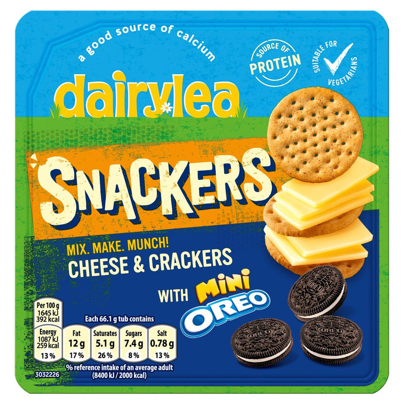 Dairylea Snackers Cheese & Crackers with Mini Oreos 66g