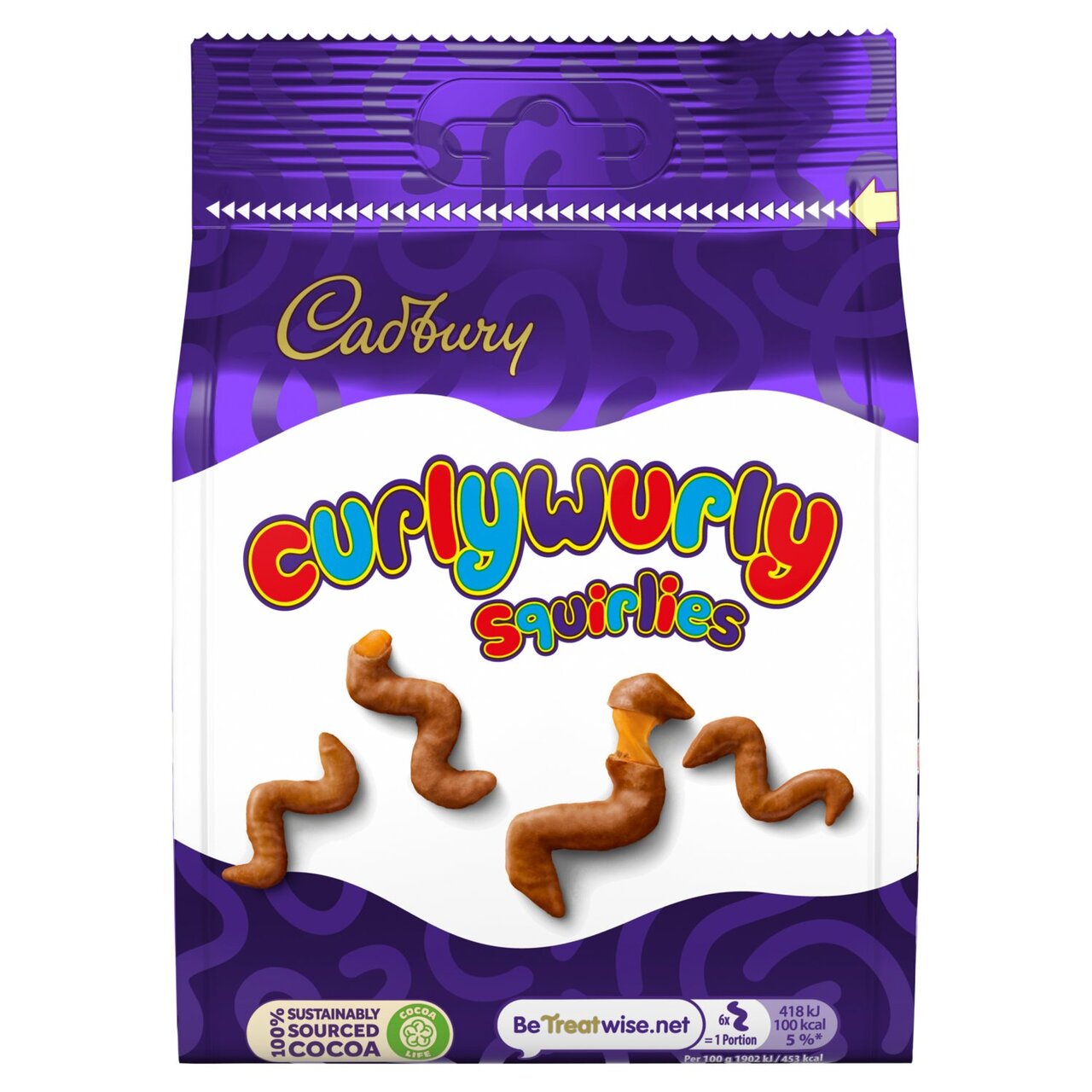 Cadbury Curly Wurly Squirlies Chocolate Bag 85g