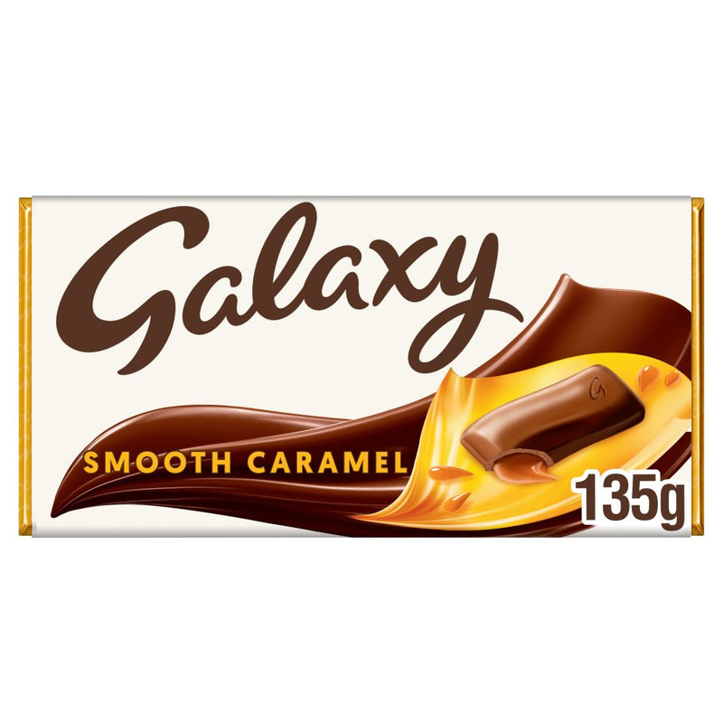 Galaxy Smooth Caramel & Milk Chocolate Block Bar 135g - Moo Local