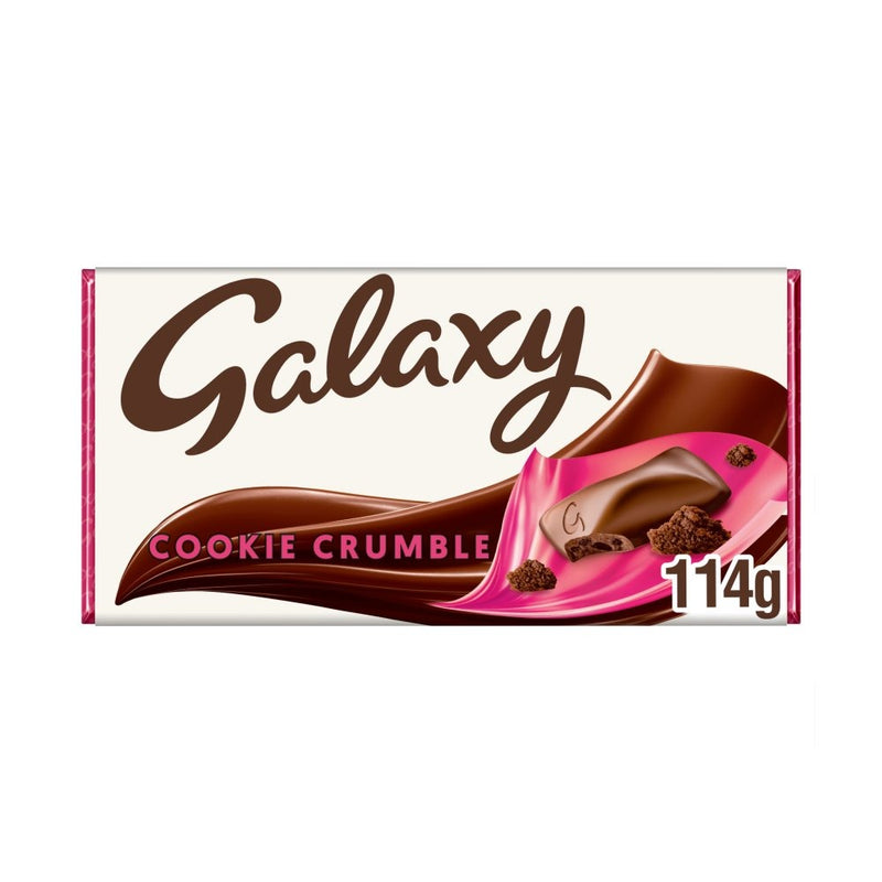 Galaxy Cookie Crumble & Milk Chocolate Block Bar 114g - Moo Local