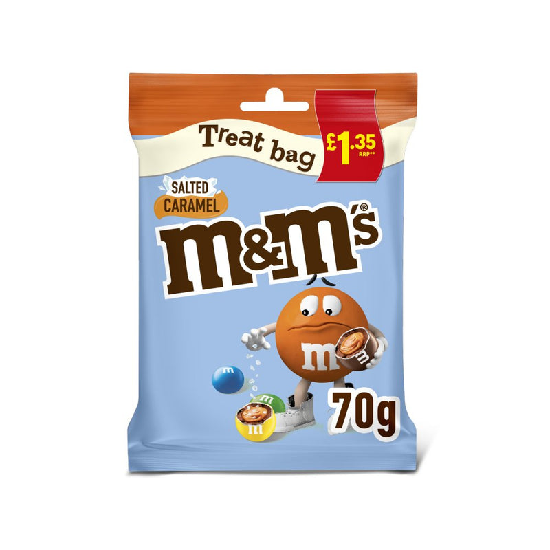 M&M's Salted Caramel Milk Chocolate Treat Bag 70g