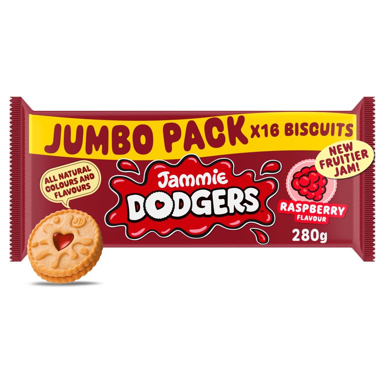 Jammie Dodgers Original Raspberry Jumbo Pack 280g