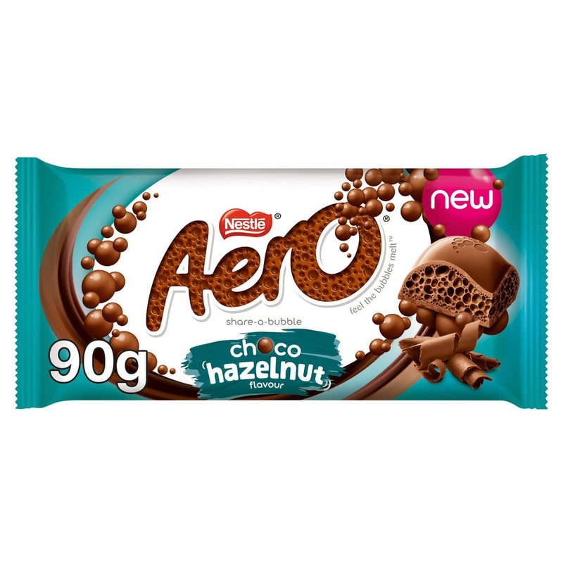 Aero Hazelnut Chocolate Sharing Bar 90g