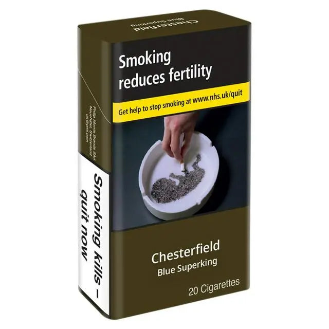 Chesterfield Bright / Blue Superkings Cigarettes x 20