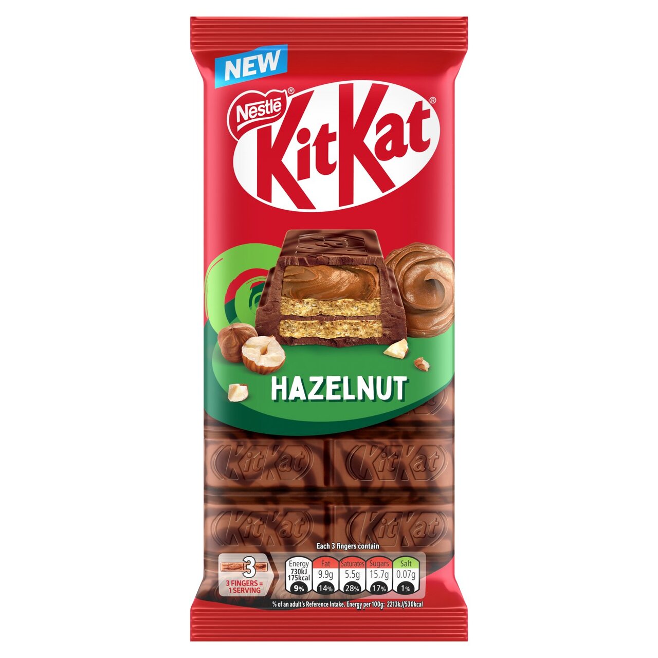 KitKat Hazelnut Chocolate Sharing Bar 99g