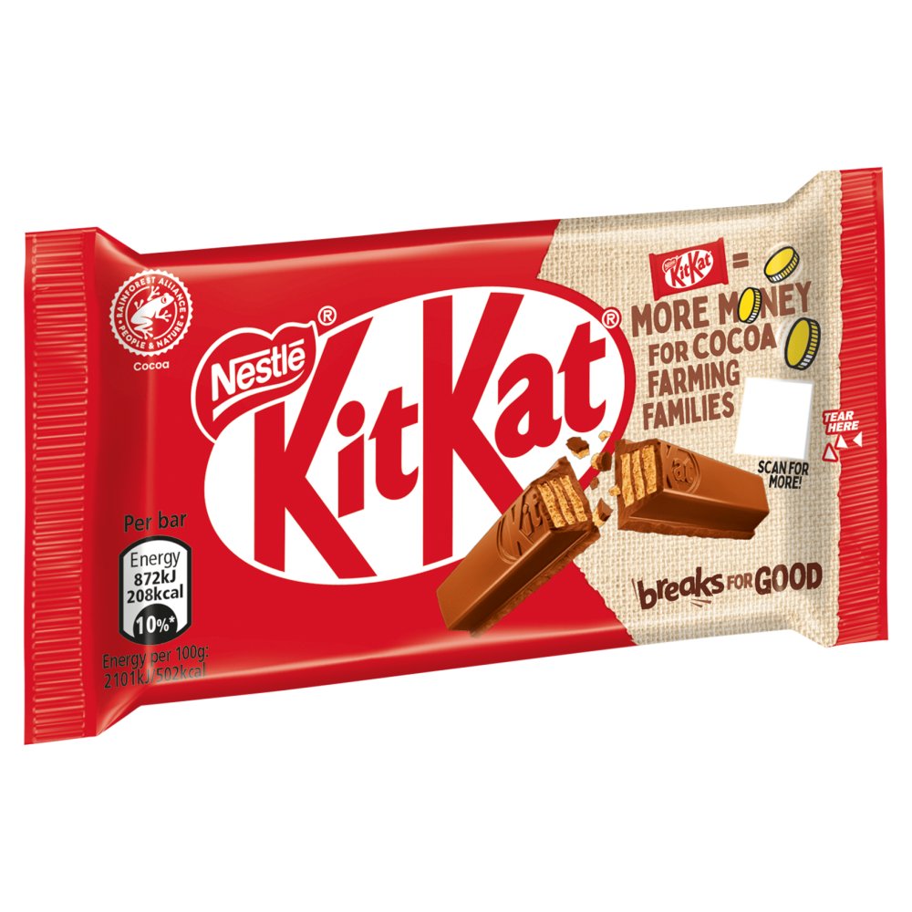 KitKat 4 Finger Milk Chocolate Bar 41.5g