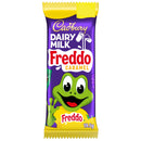 Cadbury Dairy Milk Freddo Caramel chocolate bar packaging with a frog character on a white background