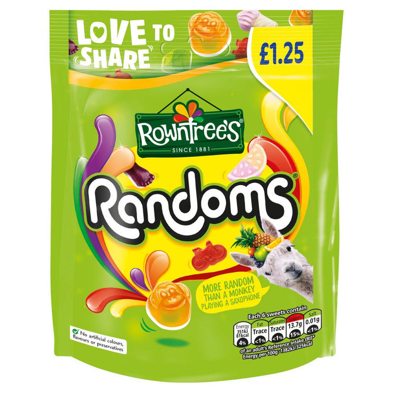 Rowntree's Randoms Sweets Sharing Bag 120g