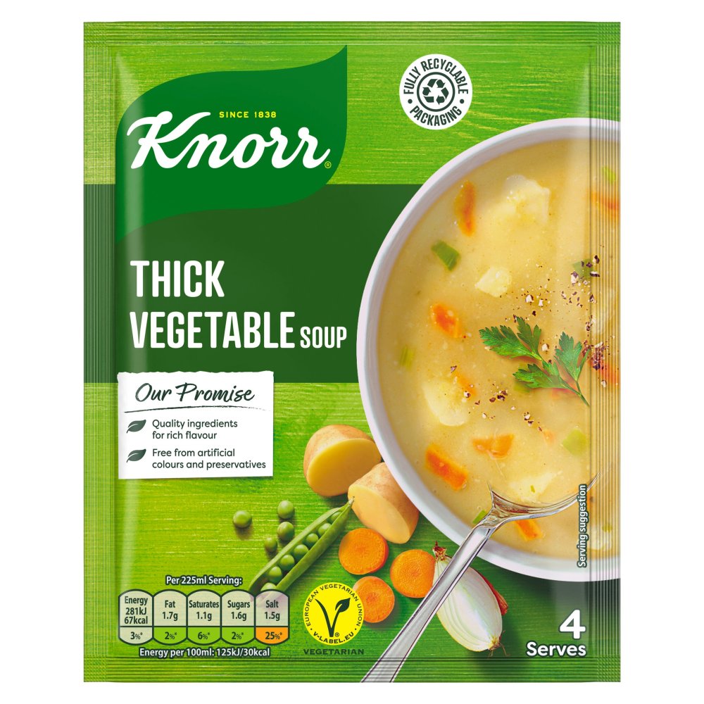 Knorr Thick Vegetable Dry Packet Soup 75g