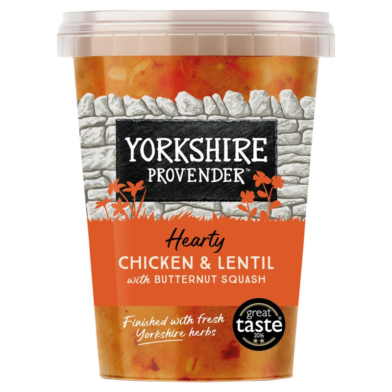 Yorkshire Provender Chicken & Lentil Soup with Butternut Squash 560g - Moo Local