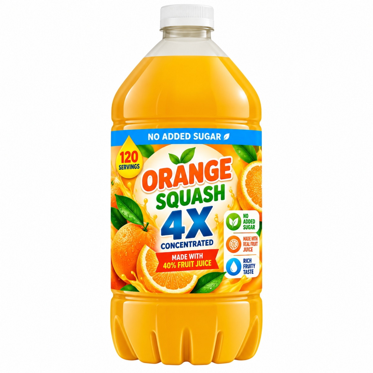 Quadruple Strength Orange Squash 1.5 Litre