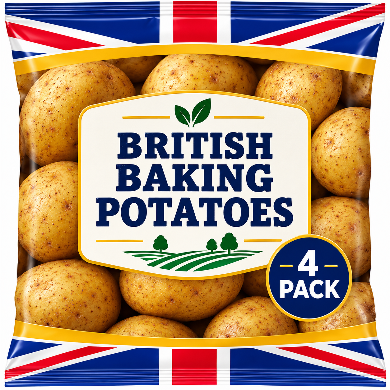British Baking Potatoes x 4