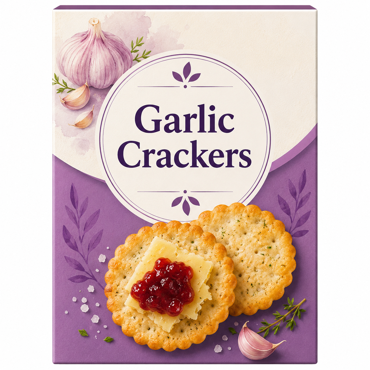 Garlic Crackers 185g [Retailer's Own Brand]