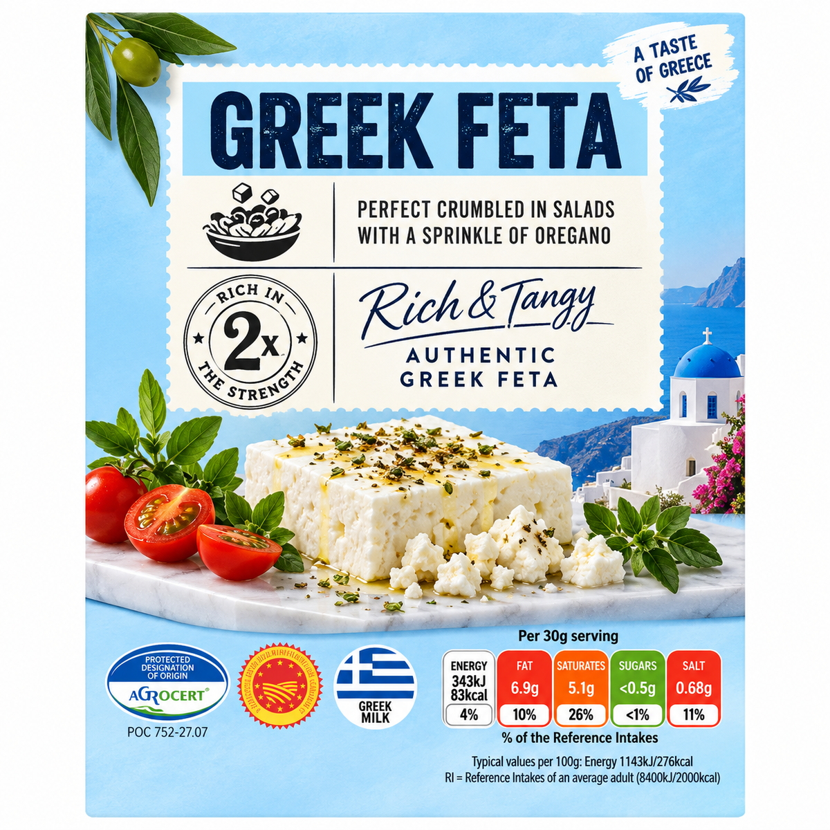 Greek Feta Cheese  200g