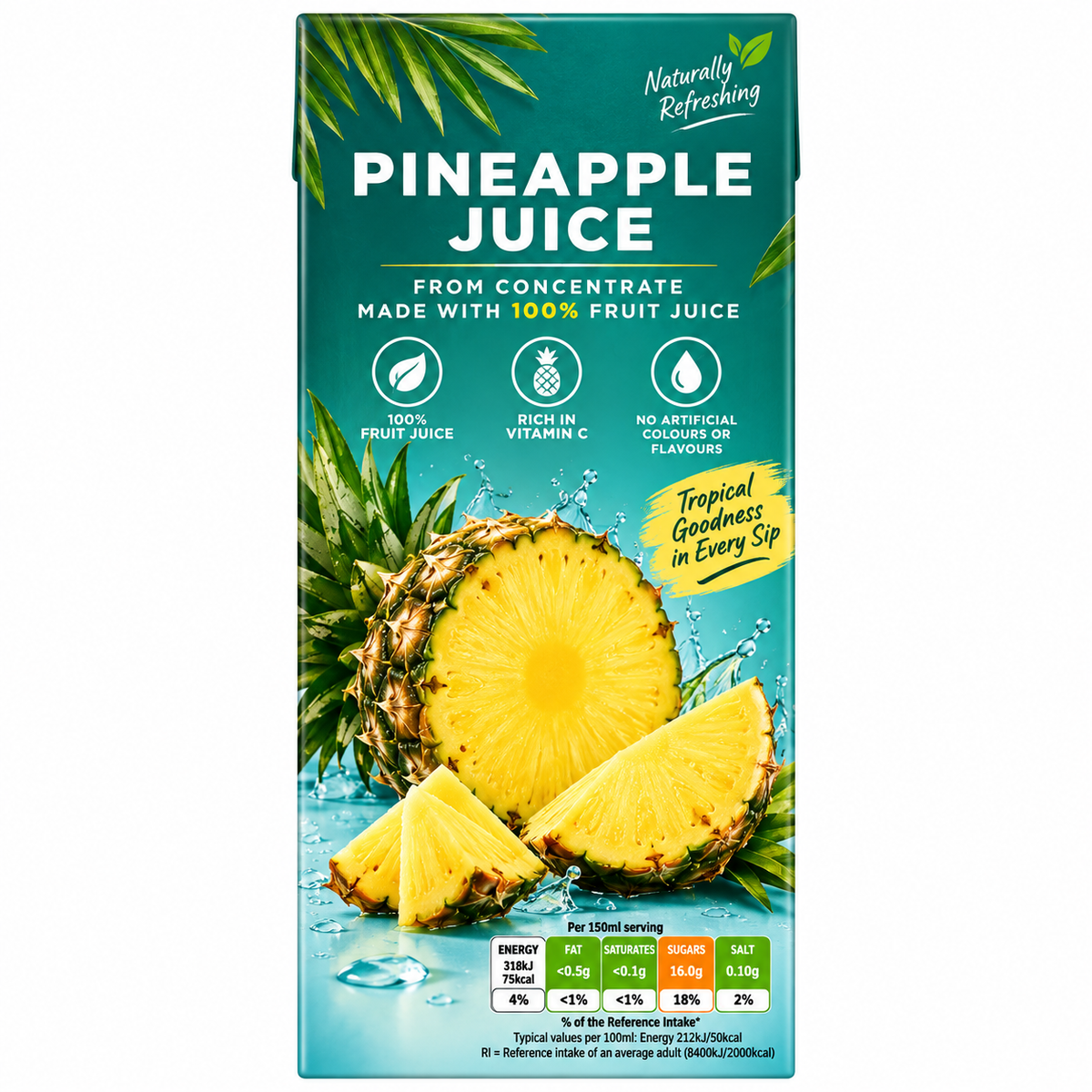 Pure Pineapple Juice 1 Litre