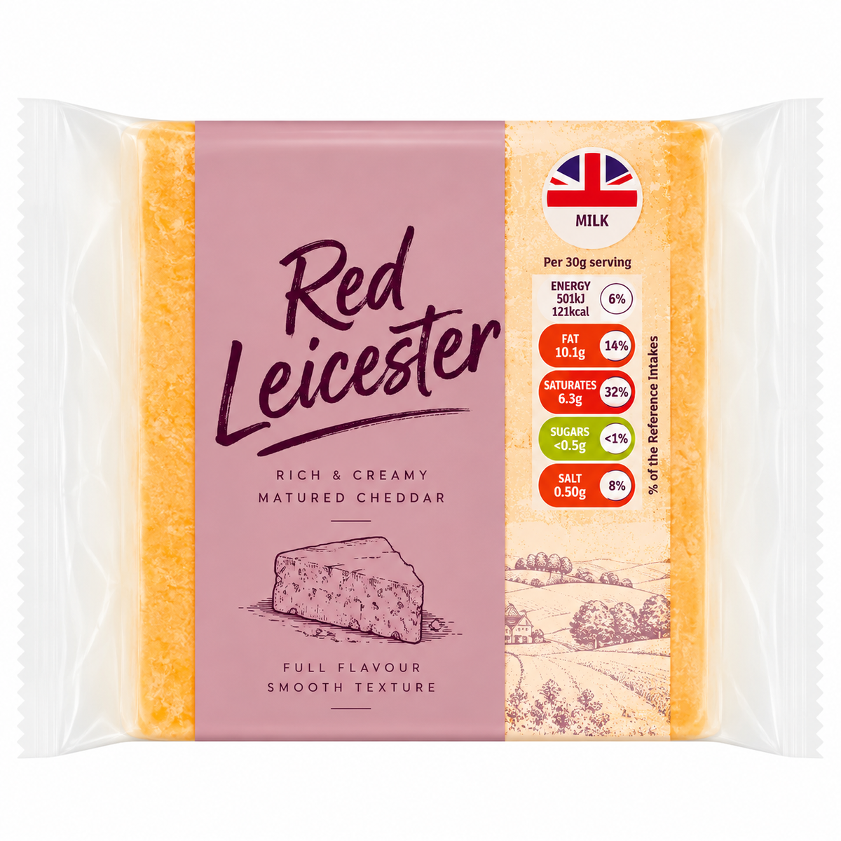 Red Leicester Cheese 250g