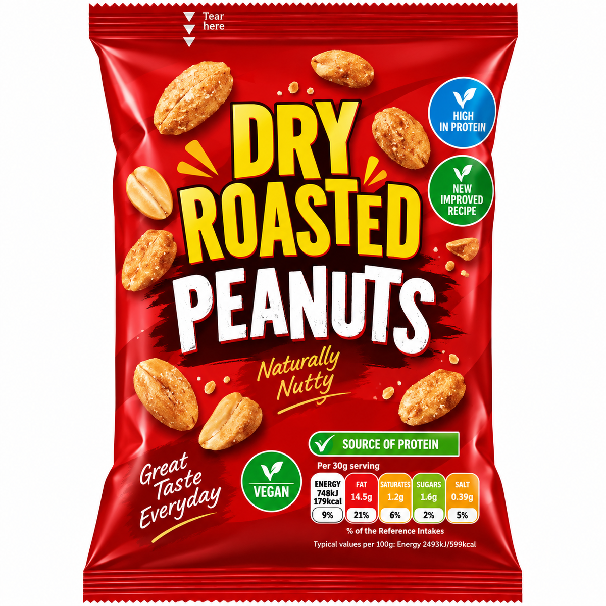 Dry Roasted Peanuts 200g
