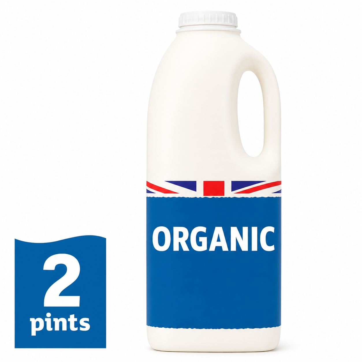 British Organic Whole Milk 1.13L (2 pint)