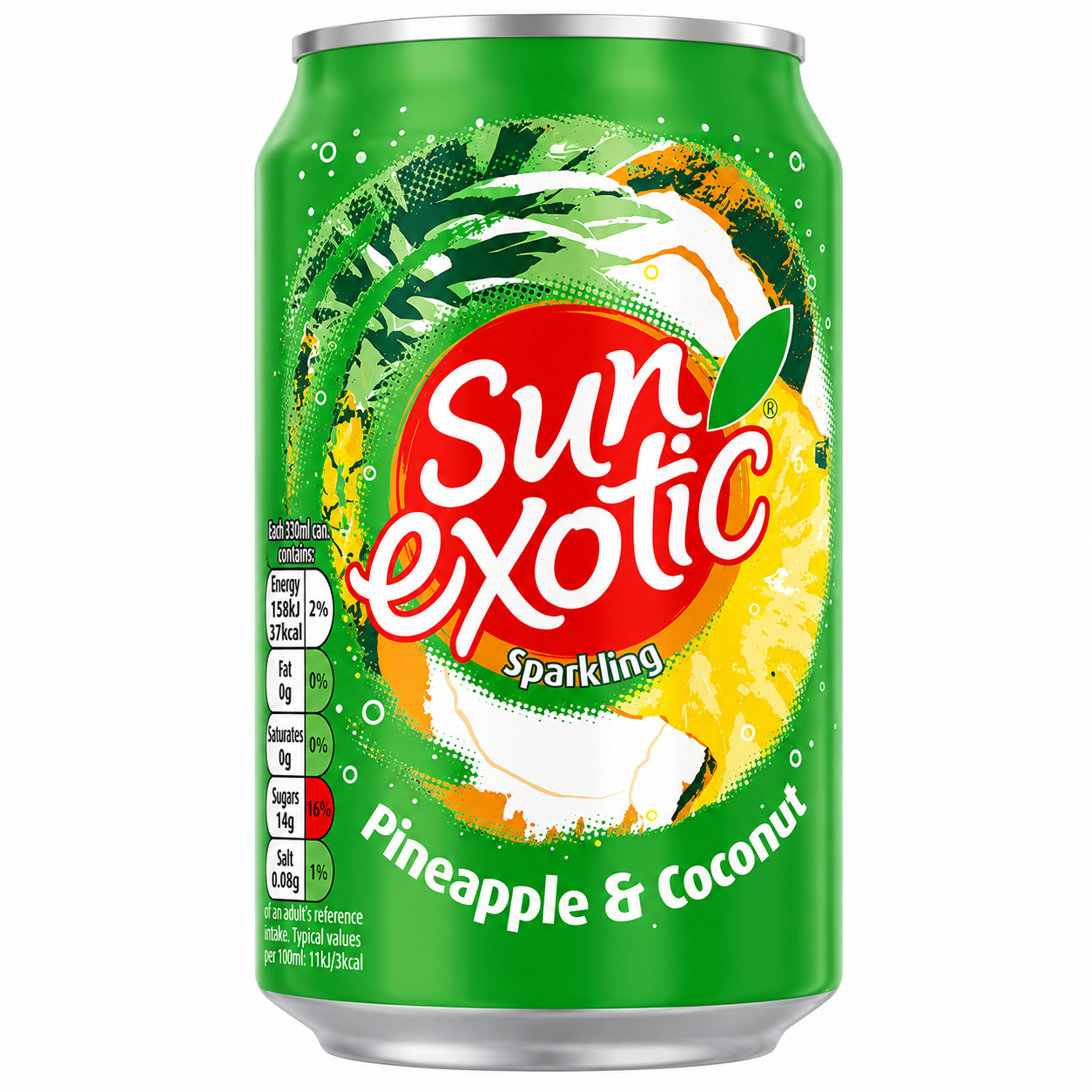 Sun Exotic Sparkling Pineapple & Coconut Juice Drink 330ml