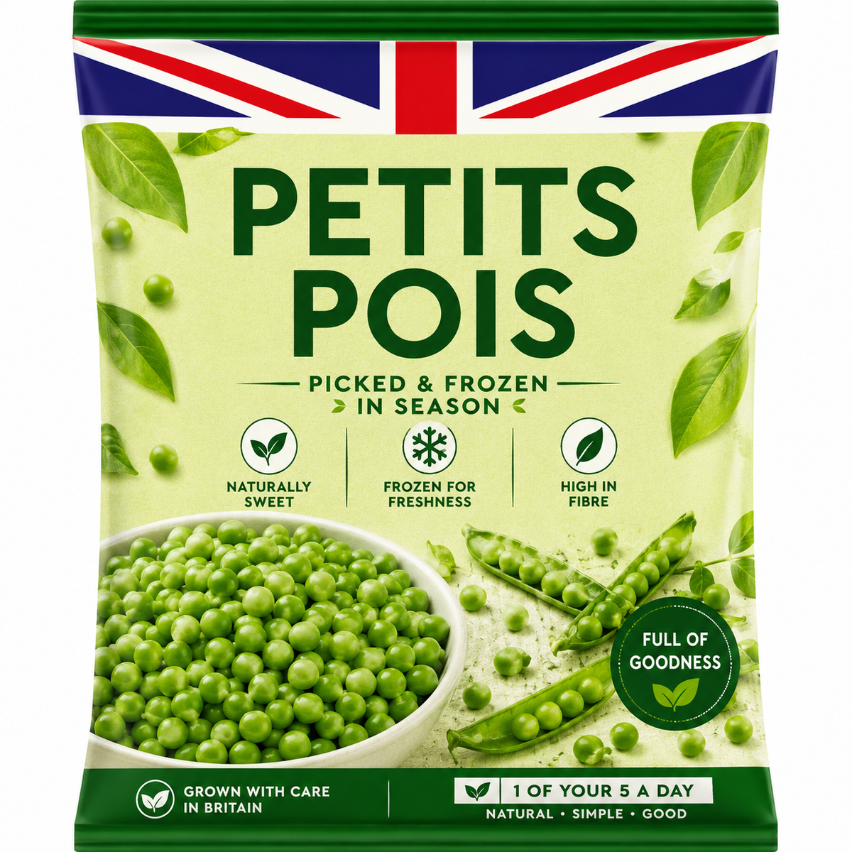 Frozen British Petits Pois 910g [Retailer's Own Brand]