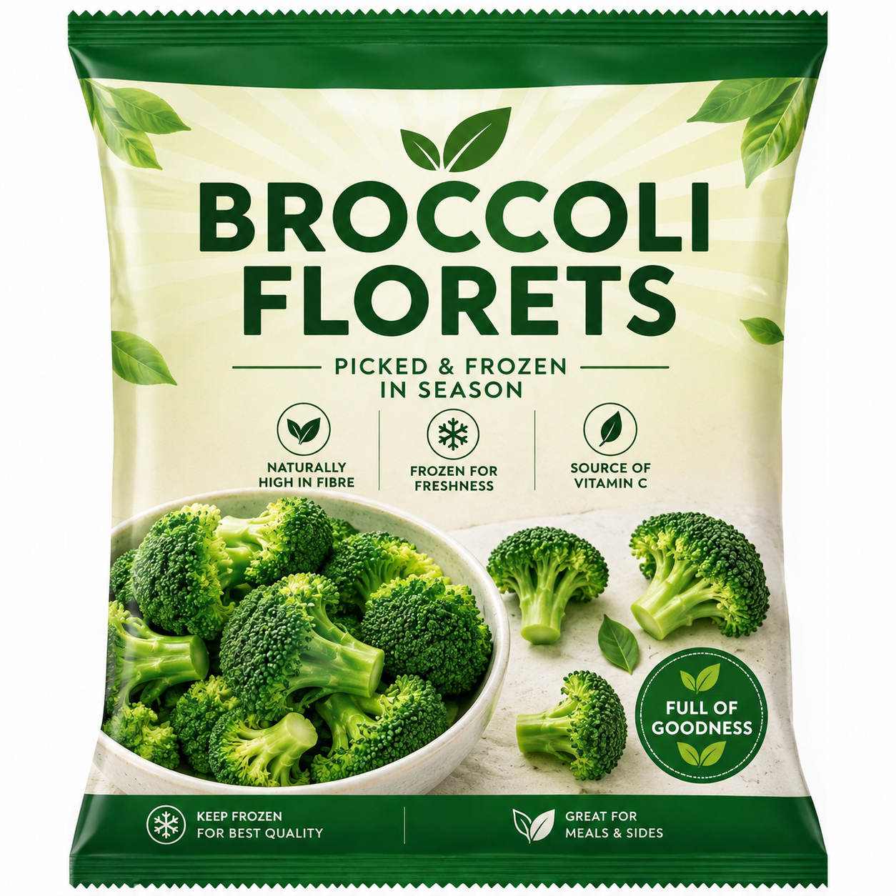 Frozen Broccoli Florets 900g [Retailer's Own Brand]