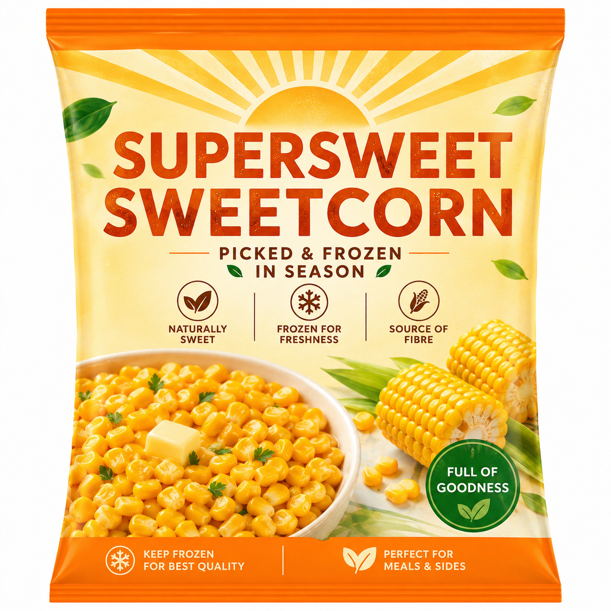Frozen Sweetcorn Super Sweet 1Kg [Retailer's Own Brand]