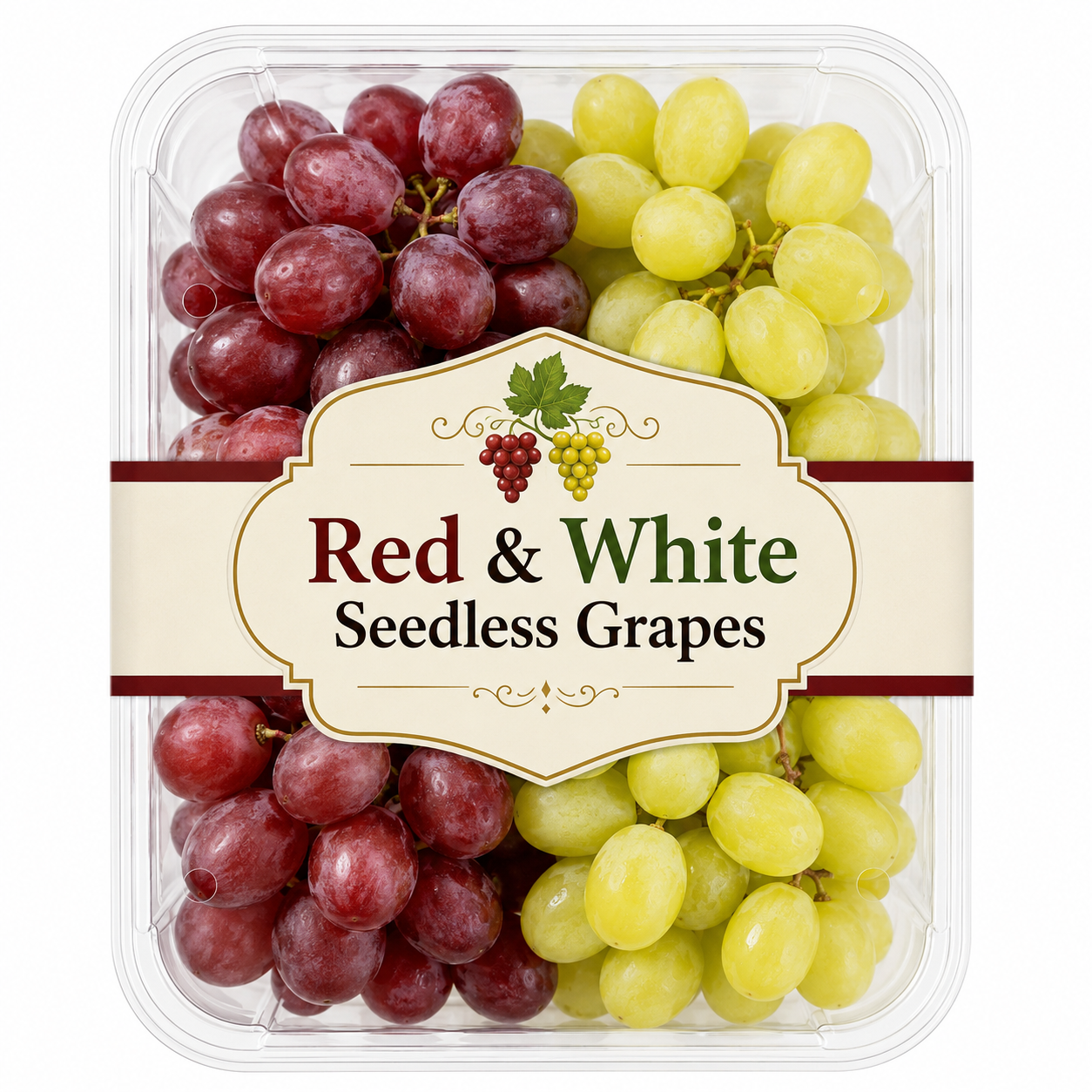 Red & White Seedless Grapes 500g