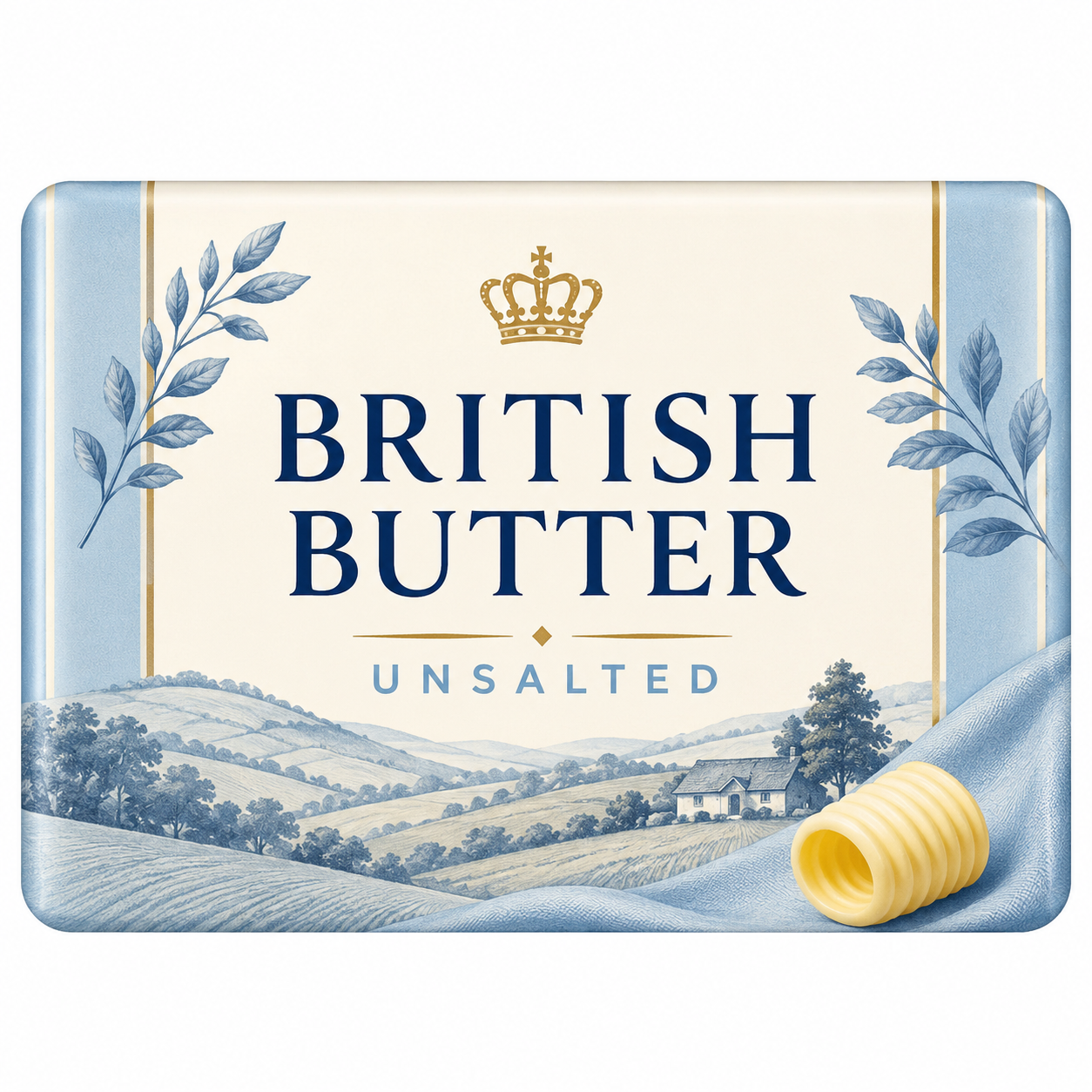 British Unsalted Block Butter 250g