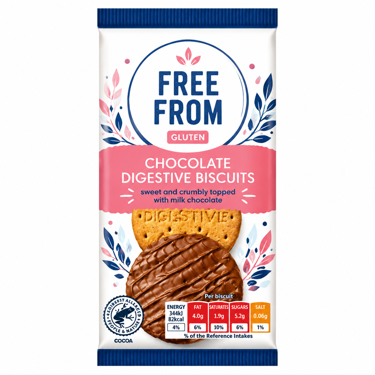 Free From Chocolate Digestives Biscuits 200g