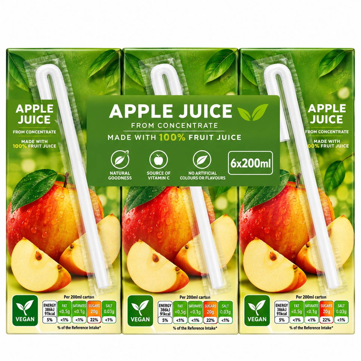 Pure Apple Juice 6x200ml