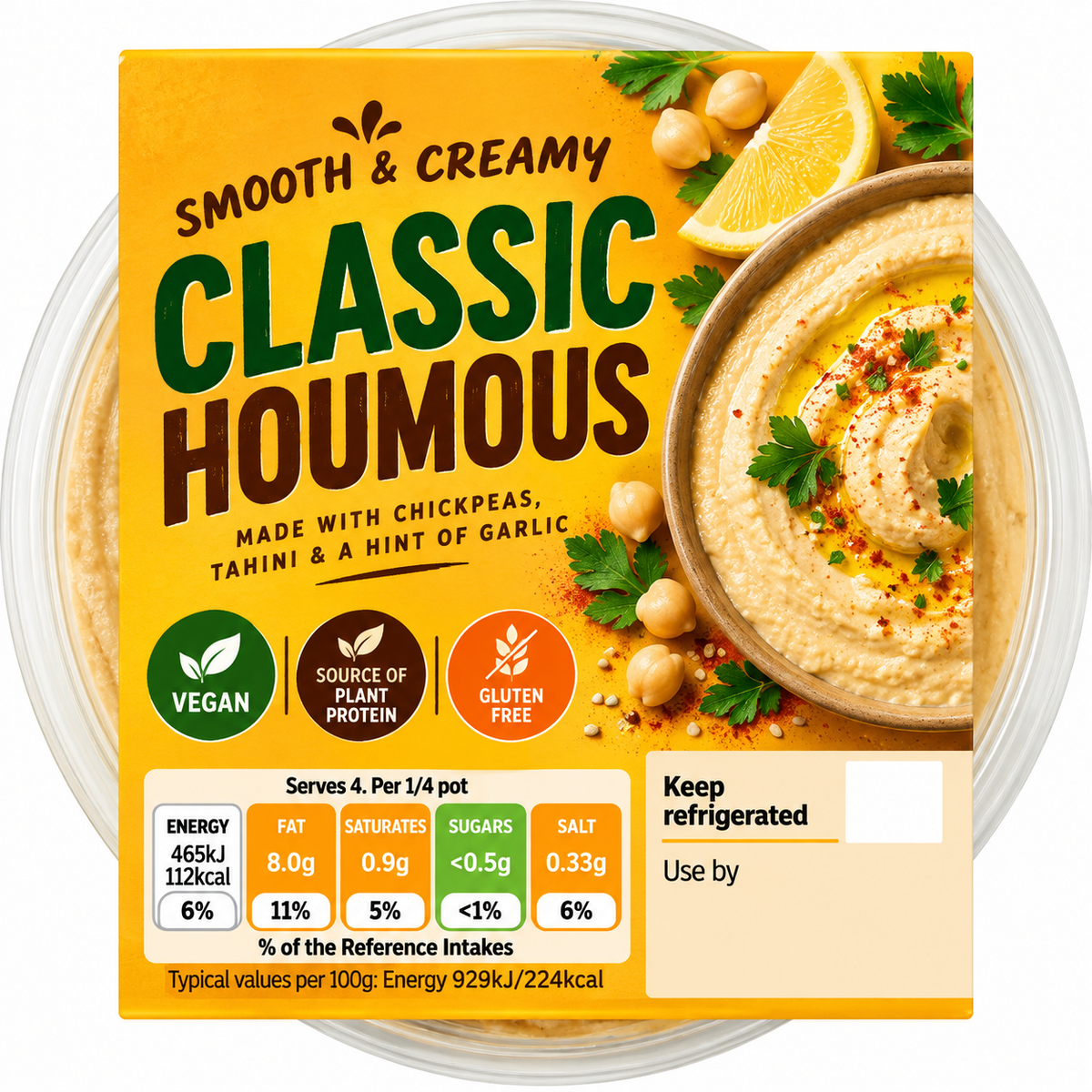 Classic Houmous Dips 200g [Retailer's Own Brand]