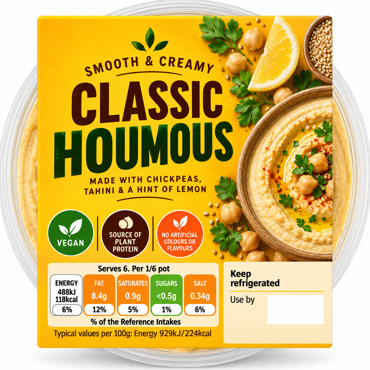 Classic Houmous Dips 315g [Retailer's Own Brand]
