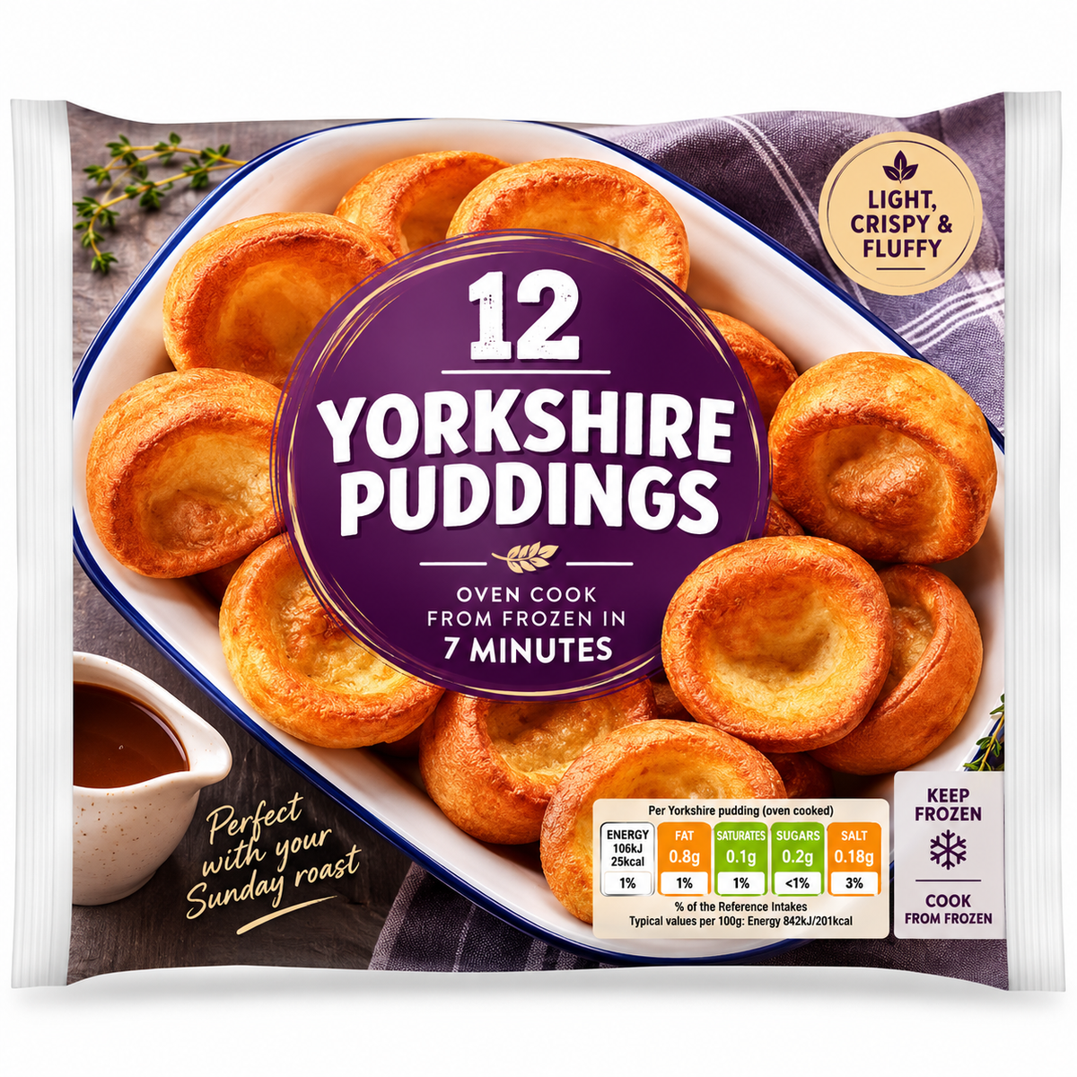 Frozen Yorkshire Puddings x12 220g [Retailer's Own Brand]