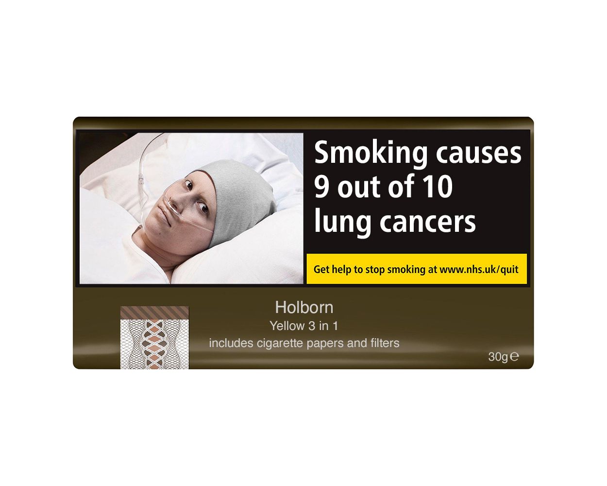 Holborn Yellow Rolling Tobacco Pouch 30g