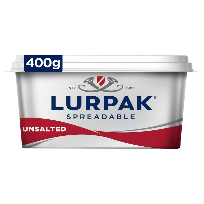 Lurpak Unsalted Spreadable Blend of Butter and Rapeseed Oil 400g - Moo Local