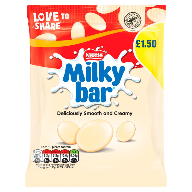 Milkybar Giant Buttons White Chocolate Sharing Bag 85g