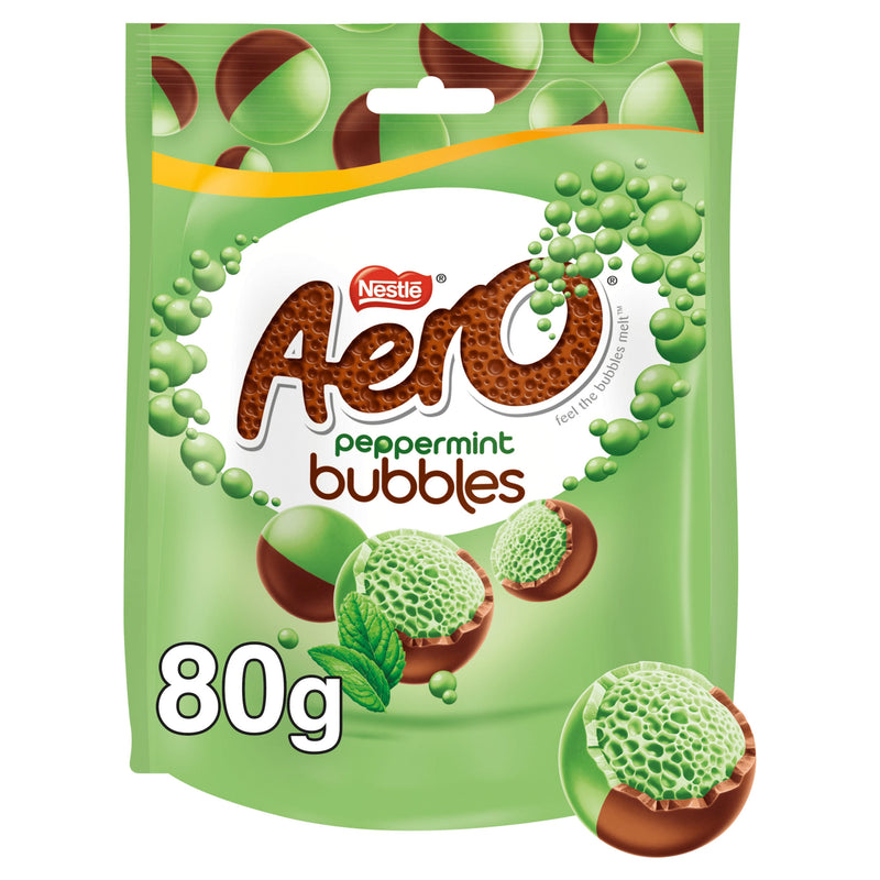 Aero Bubbles Peppermint Mint Chocolate Sharing Bag 80g