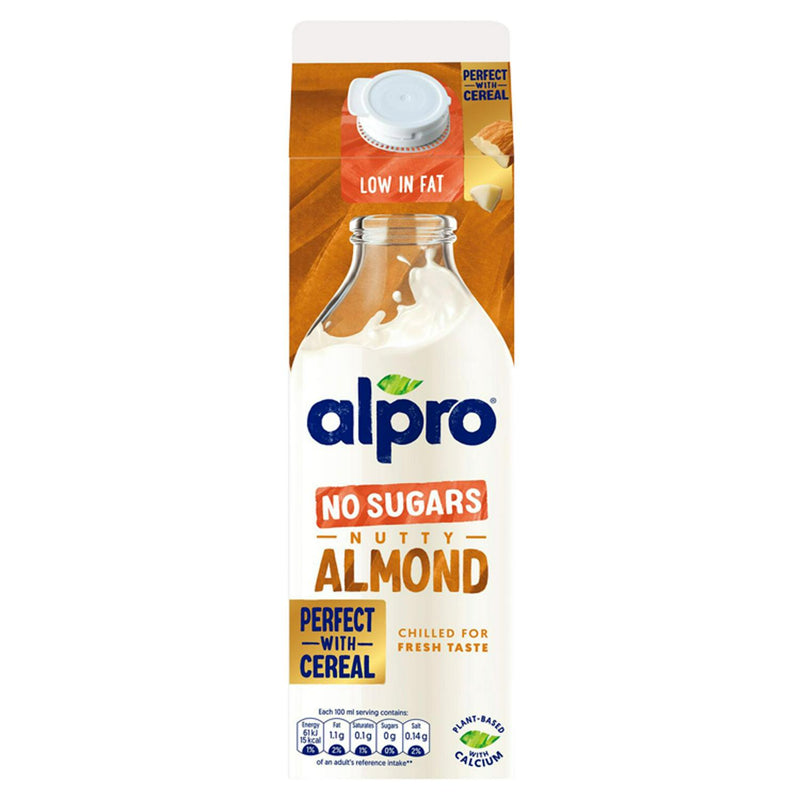 Alpro Almond No Sugars Chilled Drink 1 Litre - Moo Local