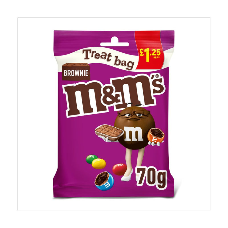 M&M's Brownie Bites Milk Chocolate Treat Bag 70g