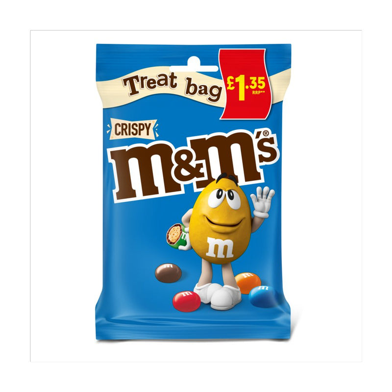 M&M's Crispy Milk Chocolate Bites Treat Bag 77g