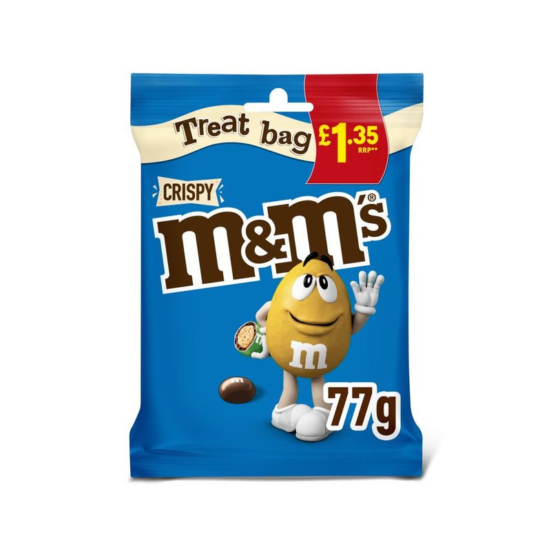 M&M's Crispy Milk Chocolate Bites Treat Bag 77g